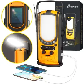 Extralink Power Ranger Eps-6000 | Power Bank | 6000Mah, Fm Radio, Led Light, Dynamo, Solar Panel