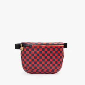 Fanny Pack (Cherry Red Chantal With Navy Checkers)