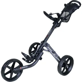 Fastfold Mission 5.0 3-Wheel Push Trolley - Matt Charcoal/Black