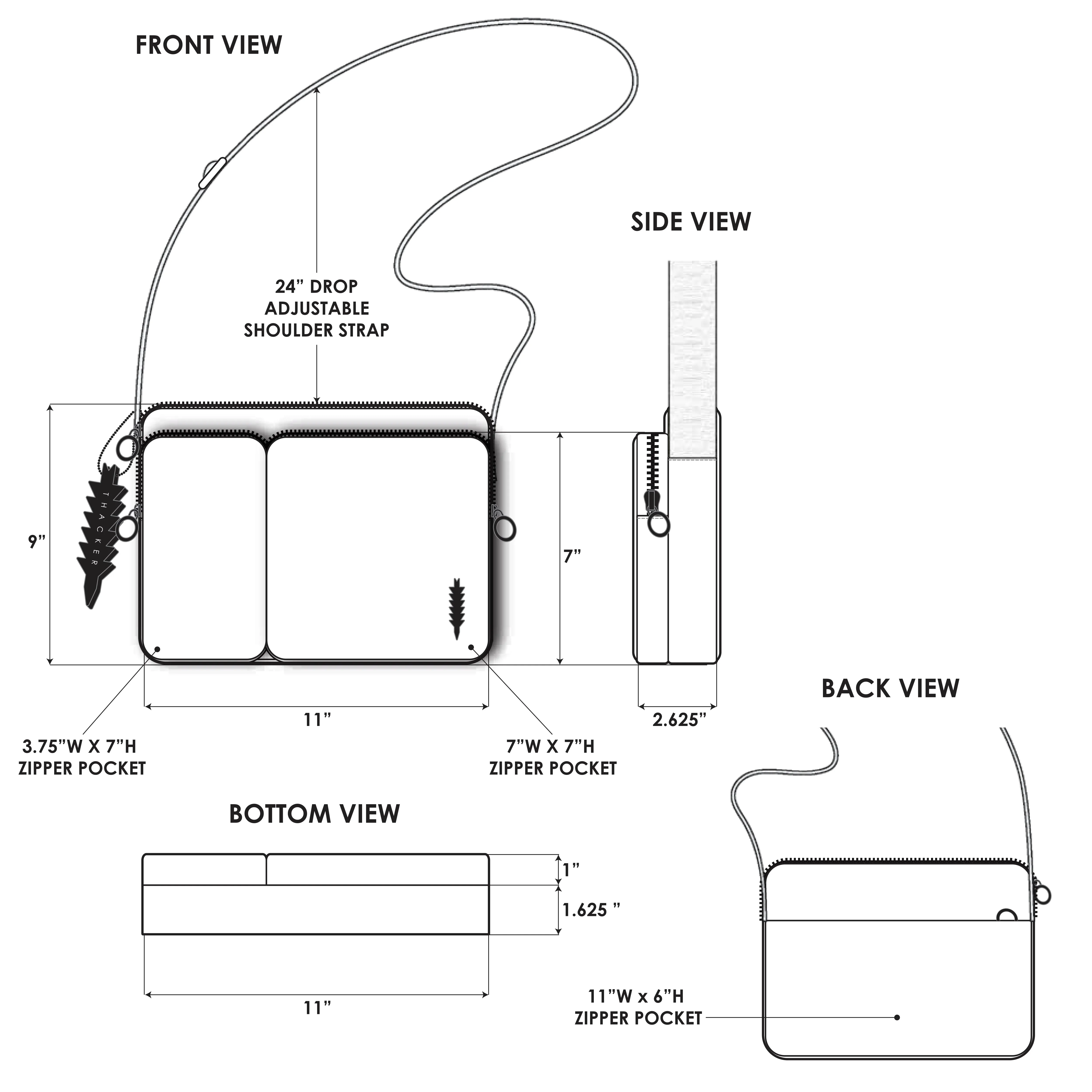 Feather Escape Organizer | Indigo Ripstop