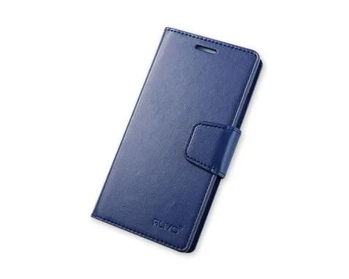 Fold Series Huawei P8 Flip Leather Case - Blue