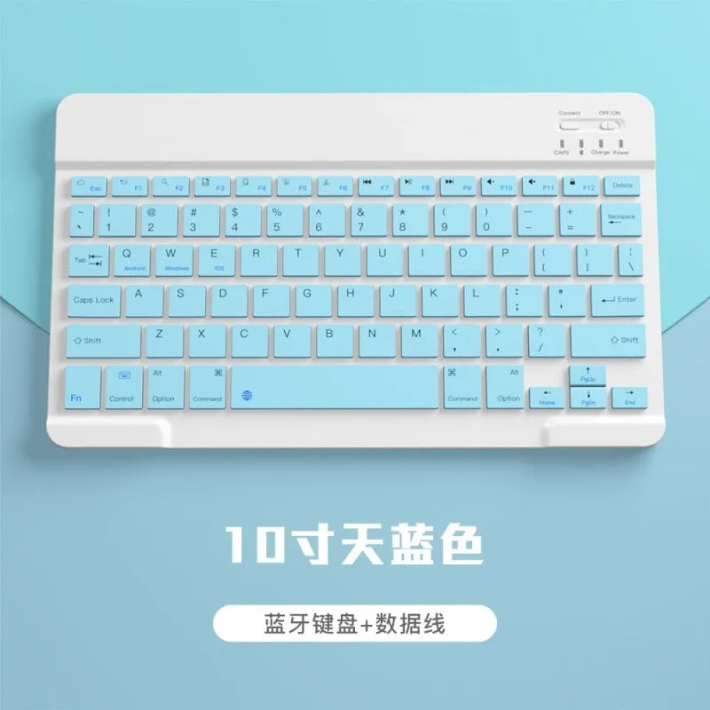 For iPad Keyboard and Mouse Combo, Wireless Bluetooth Keyboard Teclado for iPad Xiaomi Samsung Huawei Tablet Android IOS Windo