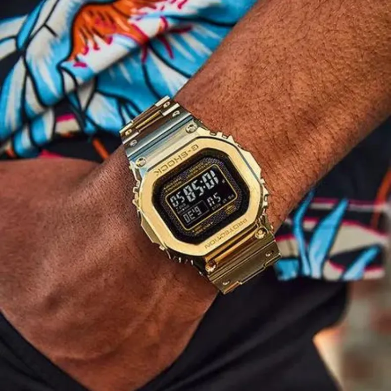 G-SHOCK Gold IP Watch Classic Aesthetic Men's Watch GMWB5000GD-9