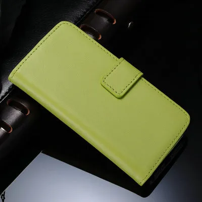 Genuine Leather Case for iPhone 5 5S SE Flip Wallet TOMKAS Stand Design with Card Slot Phone Case For iPhone 5S Cases Coque