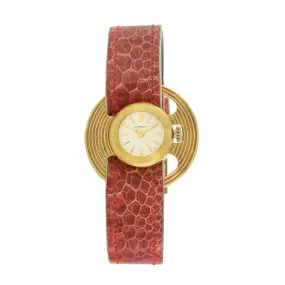 Gubelin 18K Gold "Disc" Watch Manual Wind