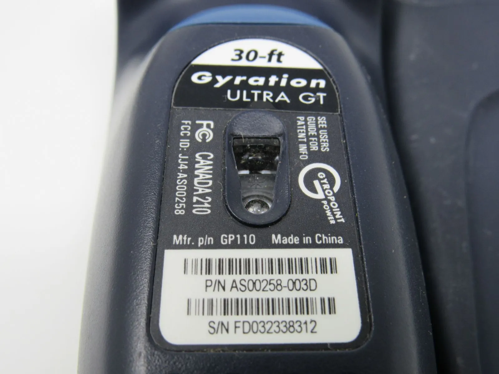 Gyration Cordless Optical Computer Mouse GP110 GP4101 -- Used