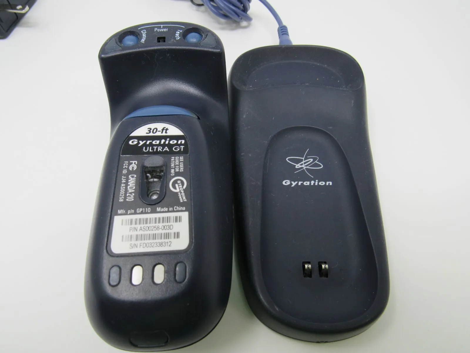 Gyration Cordless Optical Computer Mouse GP110 GP4101 -- Used