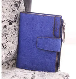 Herald Fashion Lady Letter Zipper Short Clutch Wallet Solid Vintage Matte Women Wallet Fashion Small Female Purse Short Purse