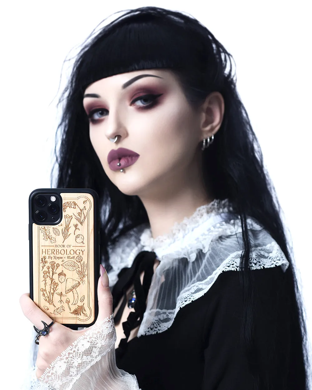 Herbology - Engraved White Maple Wood Phone Case