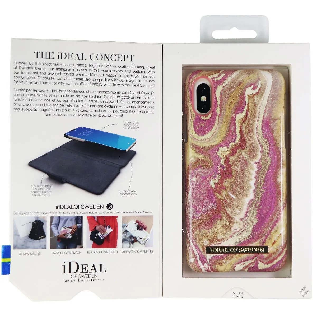 iDeal of Sweden Hard Case for Apple iPhone Xs / X - Golden Blush Marble