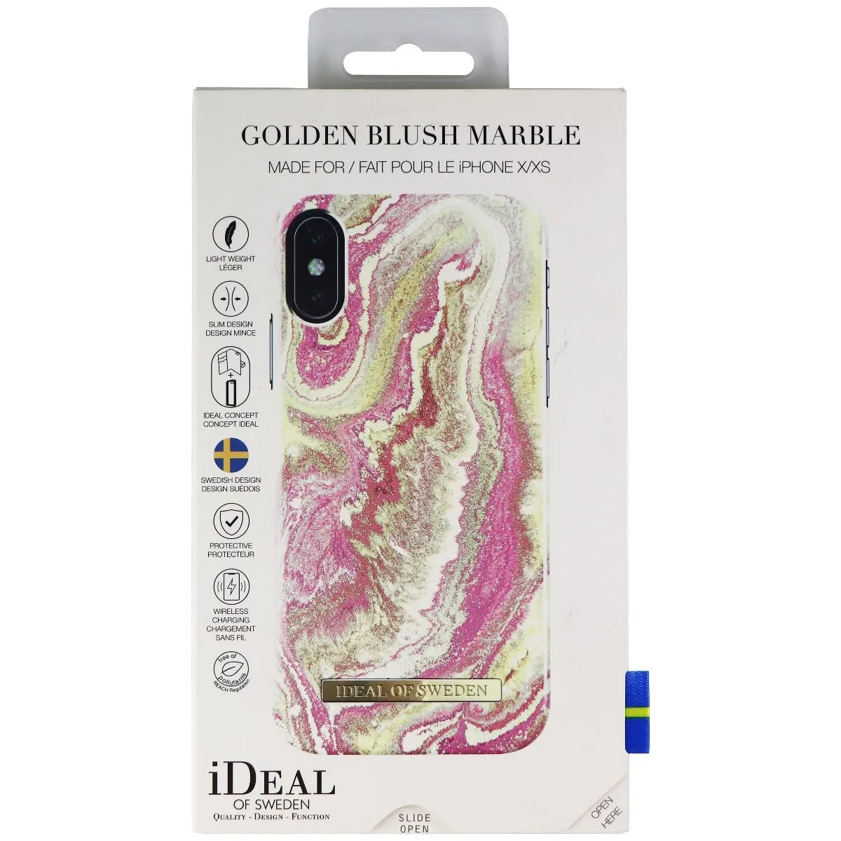 iDeal of Sweden Hard Case for Apple iPhone Xs / X - Golden Blush Marble