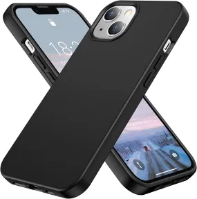 iPhone 14 Pro Case Liquid Silicone Drop Rubber Phone Case Black