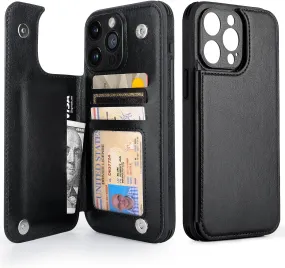 iPhone 15 Pro Max Card Holder Flip Cell Phone Case