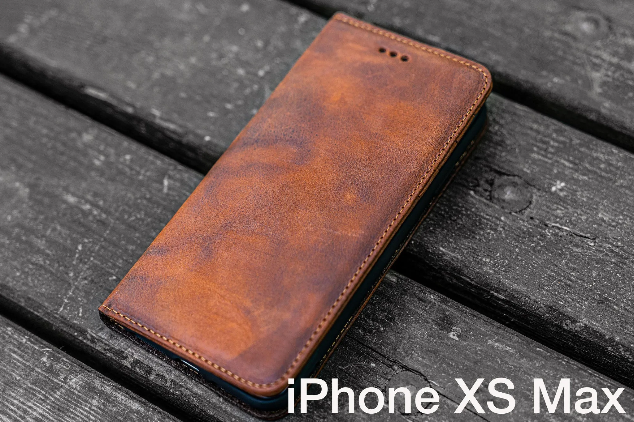 iPhone XS-MAX Leather Wallet Case - No.01