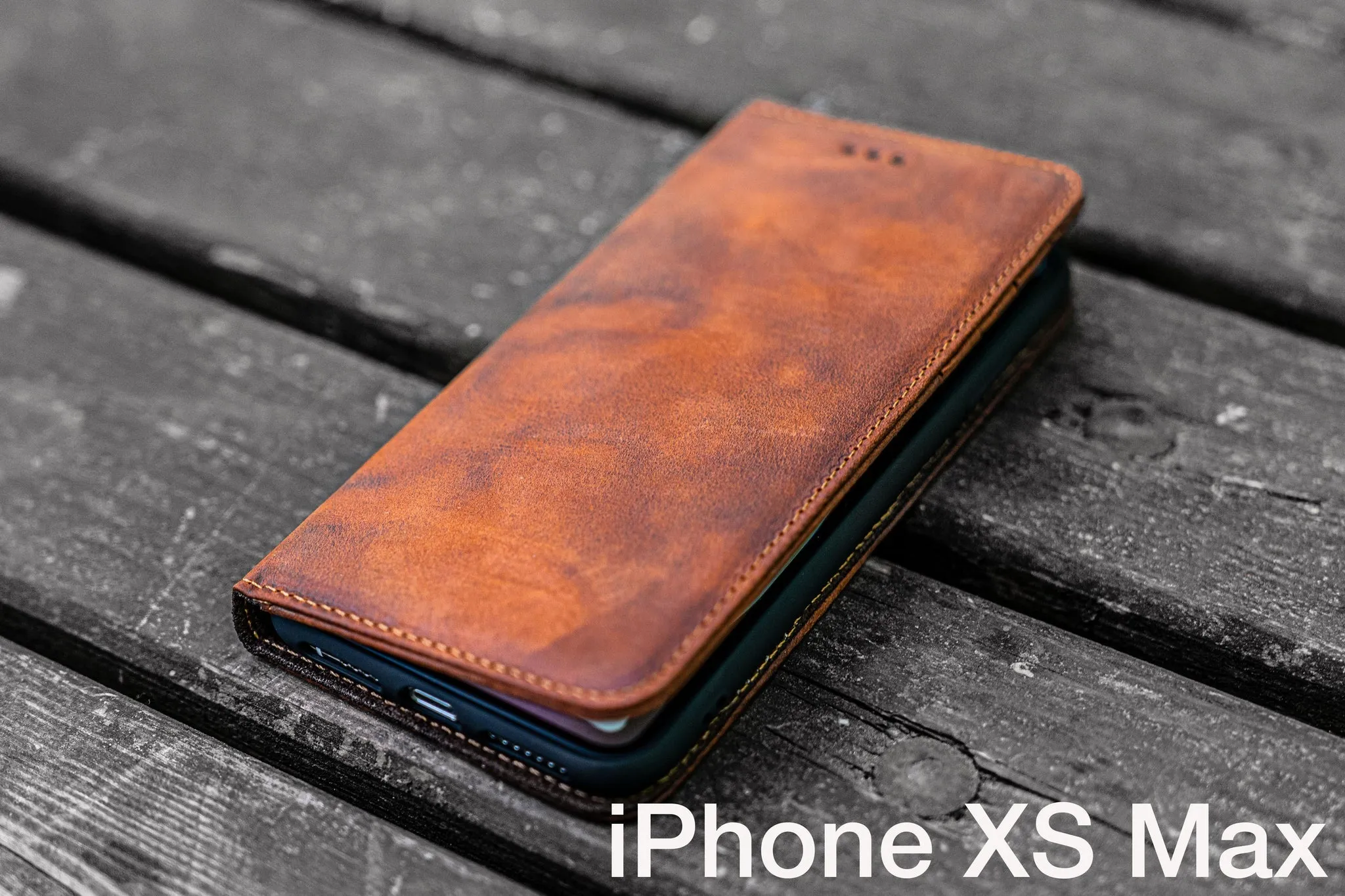 iPhone XS-MAX Leather Wallet Case - No.01