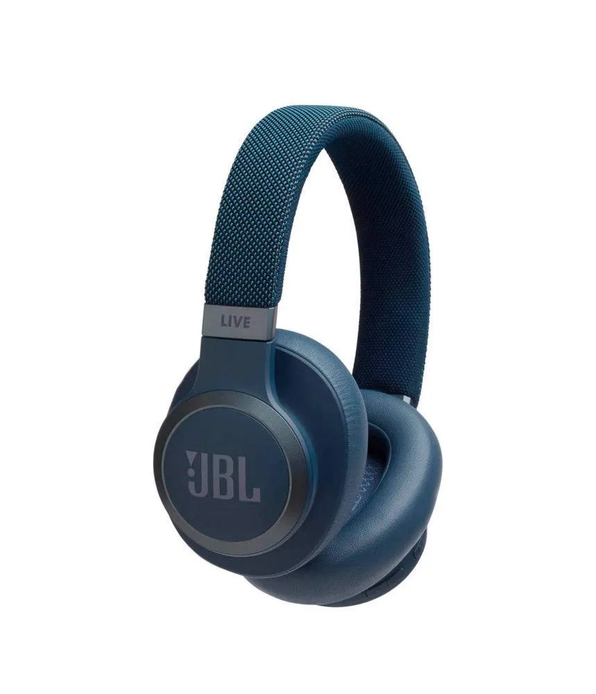 JBL LIVE660NC - Wireless Over-Ear Noise Cancelling Headphones with Long Lasting Battery and Voice Assistant - Blue JBLLIVE660NCBLU