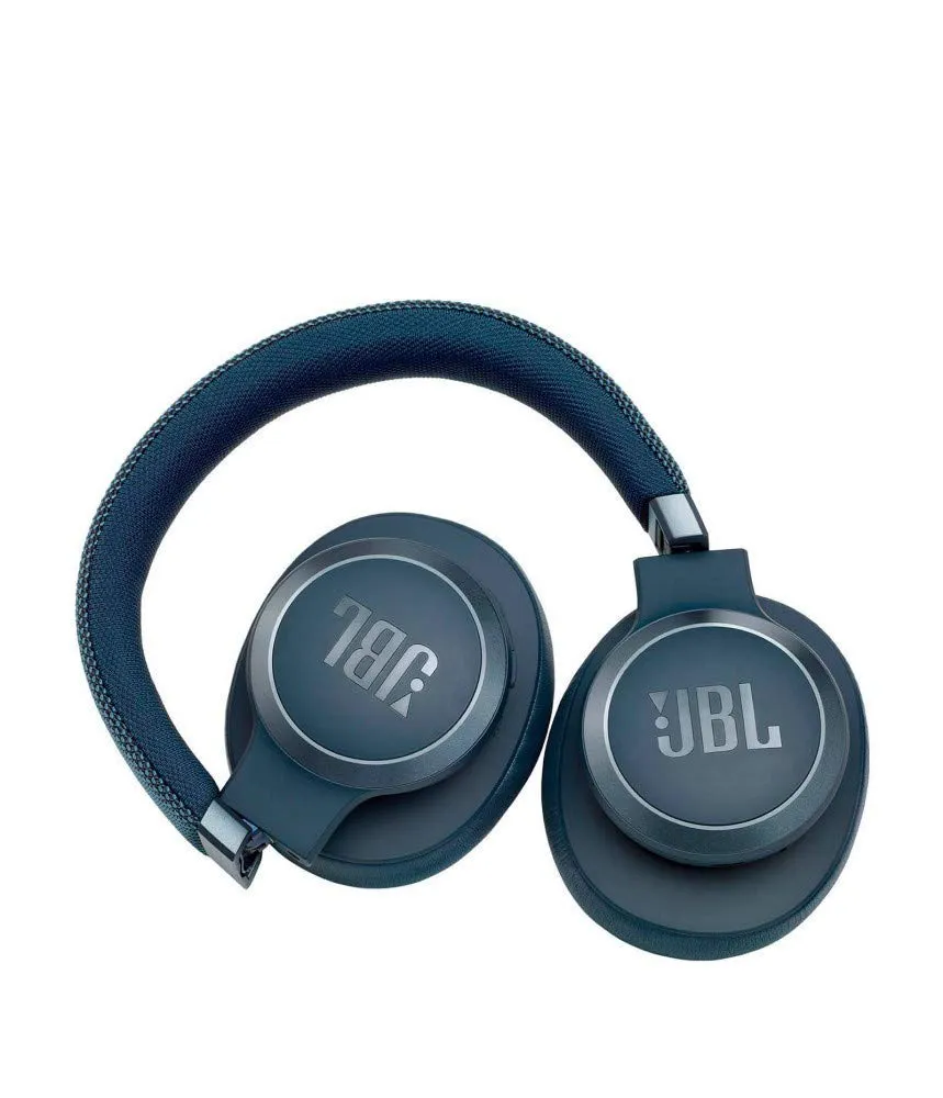 JBL LIVE660NC - Wireless Over-Ear Noise Cancelling Headphones with Long Lasting Battery and Voice Assistant - Blue JBLLIVE660NCBLU