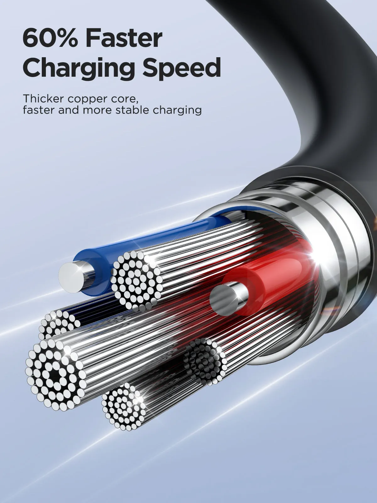 Joyroom SA38-AC3 | USB to Type-C Coiled Mobile Cable | Fast Charge PD