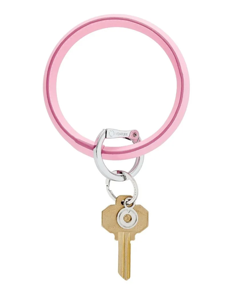 Leather Big O Key Ring