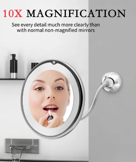 LED 10x Magnification Mirror