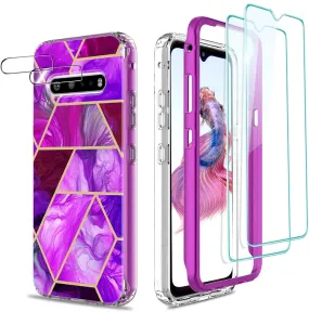 LG V60 ThinQ Case  Marble Sparkle Girls Slim Protective Case