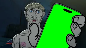 Logan Paul showing his phone screen - MeatCanyon (Green Screen)