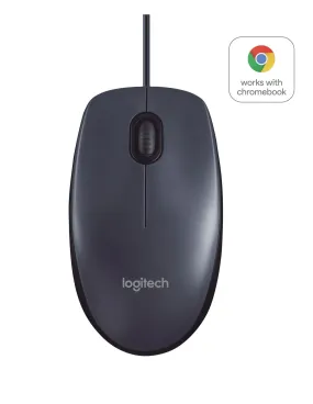 Logitech B100 Wired Mouse Usb Type-A Optical 1000 Dpi Black