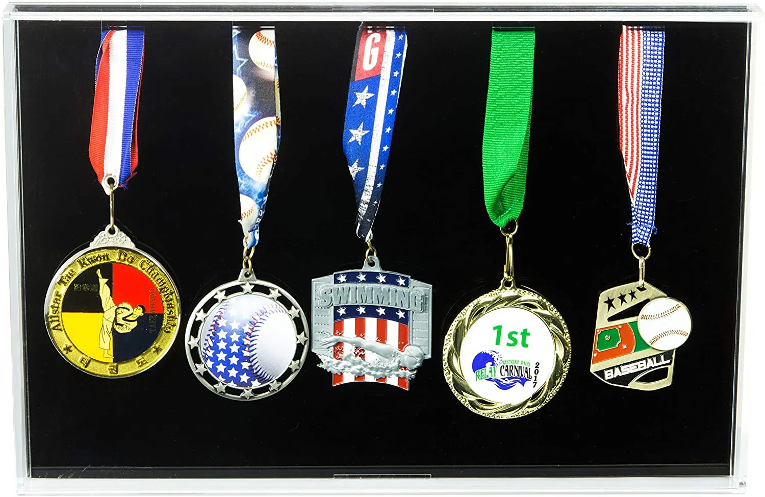 Medal Award, Badges or Pins Collector's Display Case