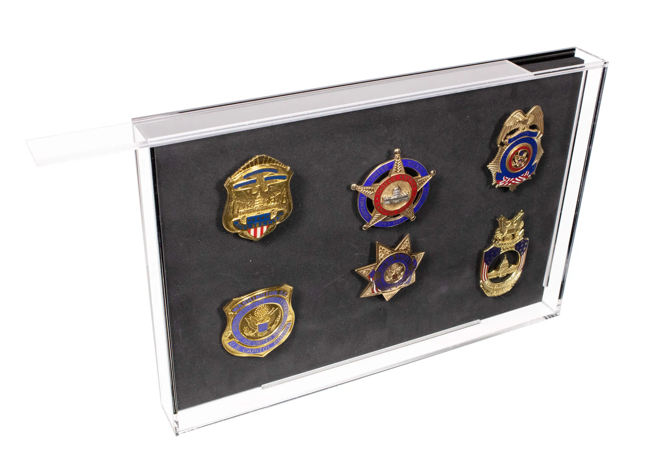 Medal Award, Badges or Pins Collector's Display Case