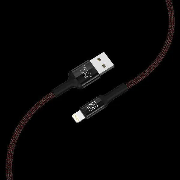 Million Cases Auto Disconnect Fast Charging Braided Lightning Cable