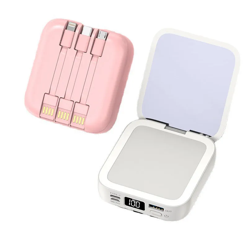 mini beauty mirror with 20000mAh powerbank