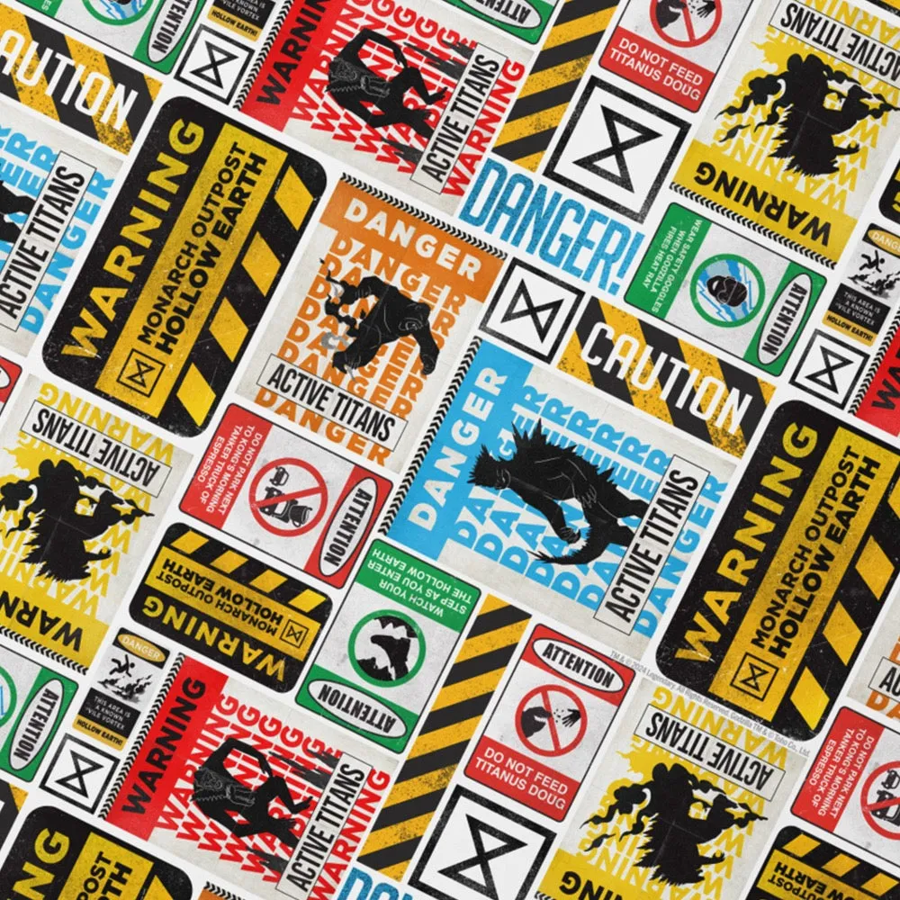 Monsterverse Godzilla x Kong New Empire: Warning Pattern Desktop Mat