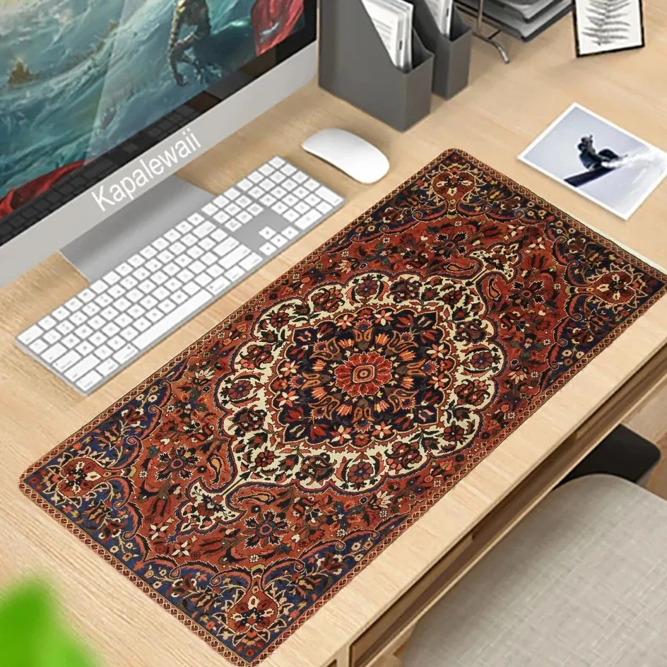 Persian Carpet Custom Large Xxl Mouse Pad Keyboards Rubber Gaming Mousepad Desk Mat For Game Player Desktop Computer Laptop Mat