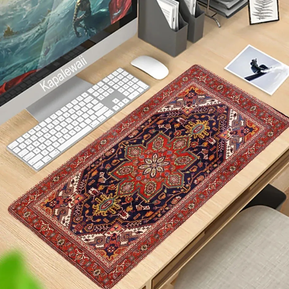 Persian Carpet Custom Large Xxl Mouse Pad Keyboards Rubber Gaming Mousepad Desk Mat For Game Player Desktop Computer Laptop Mat