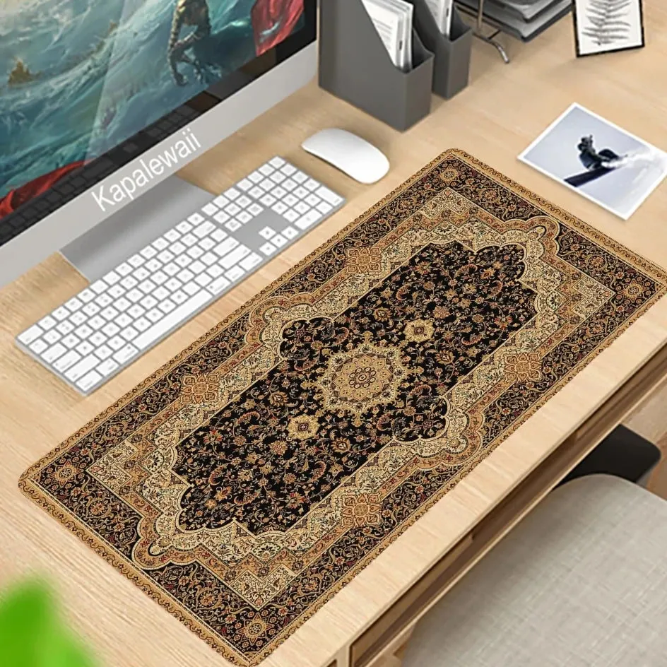 Persian Carpet Custom Large Xxl Mouse Pad Keyboards Rubber Gaming Mousepad Desk Mat For Game Player Desktop Computer Laptop Mat