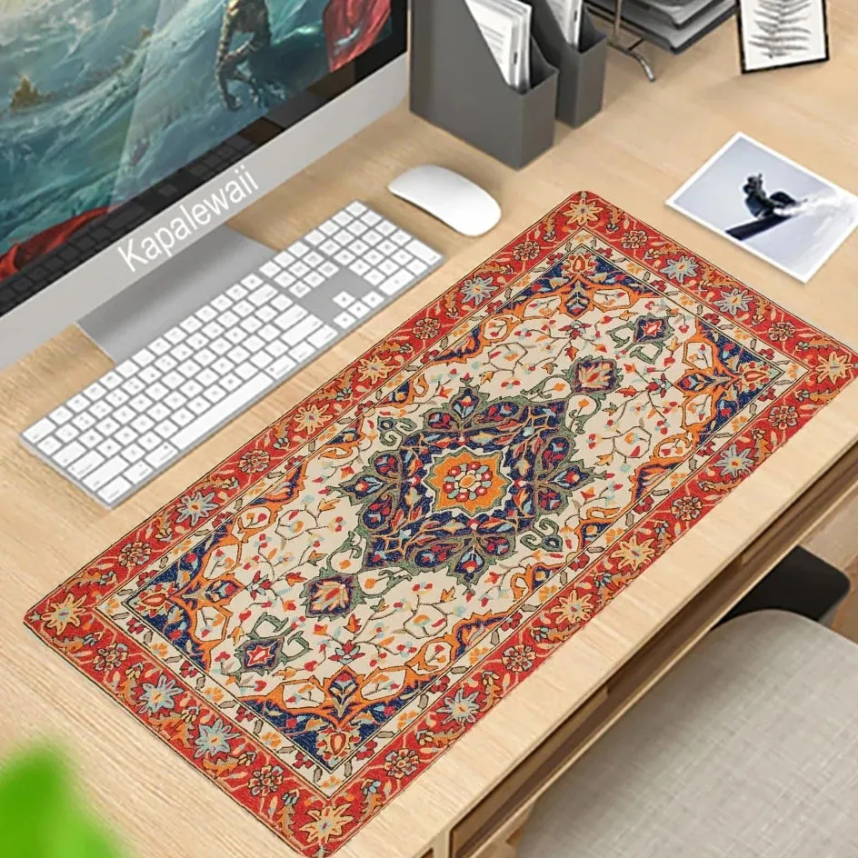 Persian Carpet Custom Large Xxl Mouse Pad Keyboards Rubber Gaming Mousepad Desk Mat For Game Player Desktop Computer Laptop Mat