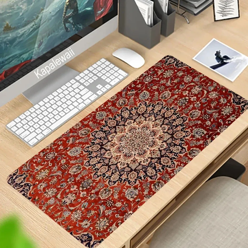 Persian Carpet Custom Large Xxl Mouse Pad Keyboards Rubber Gaming Mousepad Desk Mat For Game Player Desktop Computer Laptop Mat