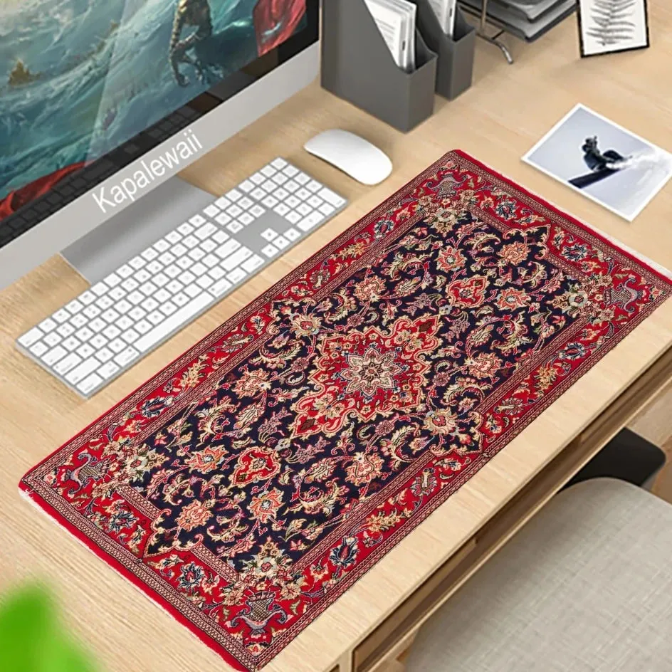 Persian Carpet Custom Large Xxl Mouse Pad Keyboards Rubber Gaming Mousepad Desk Mat For Game Player Desktop Computer Laptop Mat