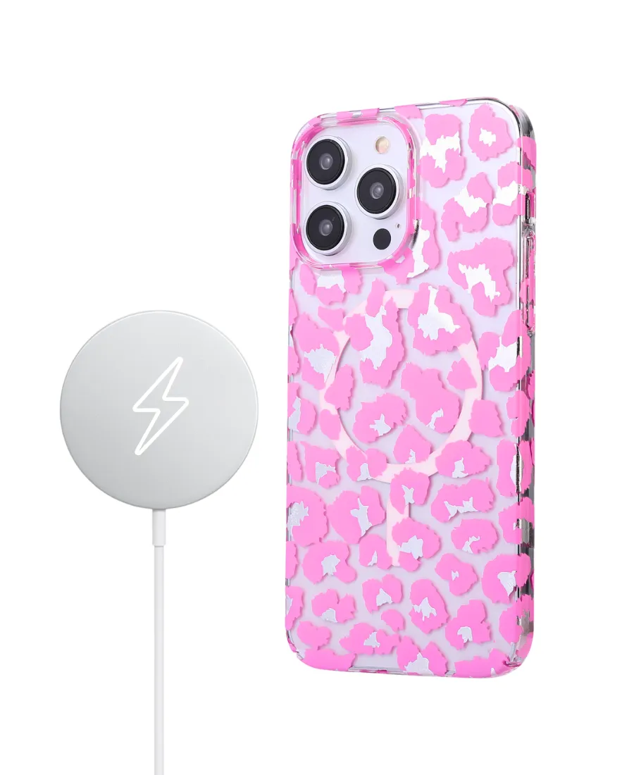 Pink Leopard MagSafe Phone Case