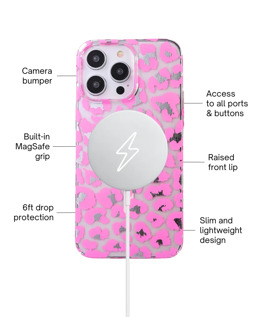 Pink Leopard MagSafe Phone Case