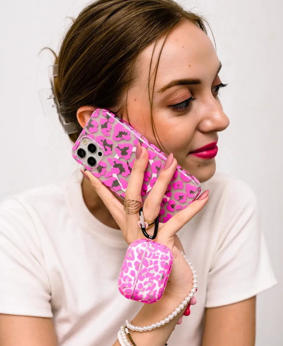 Pink Leopard MagSafe Phone Case