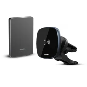 PowerGO - Magnetic Power Bank   Carmag Wireless Car Mount