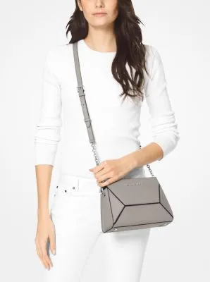 Prism Medium Saffiano Leather Crossbody Bag