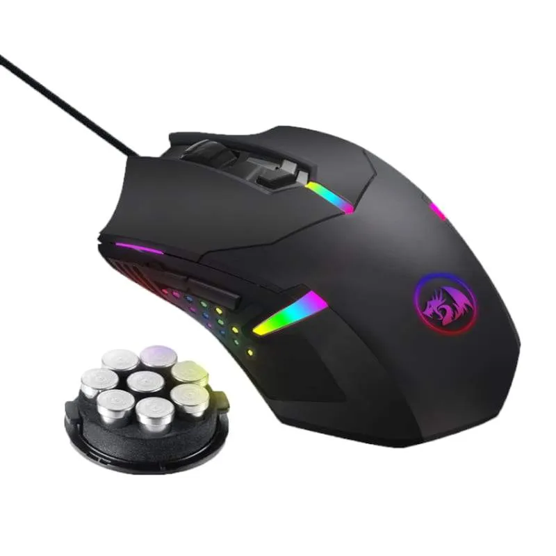 Redragon Centrophorus 7200 Dpi Rgb Gaming Mouse Black Rd M601 Rgb