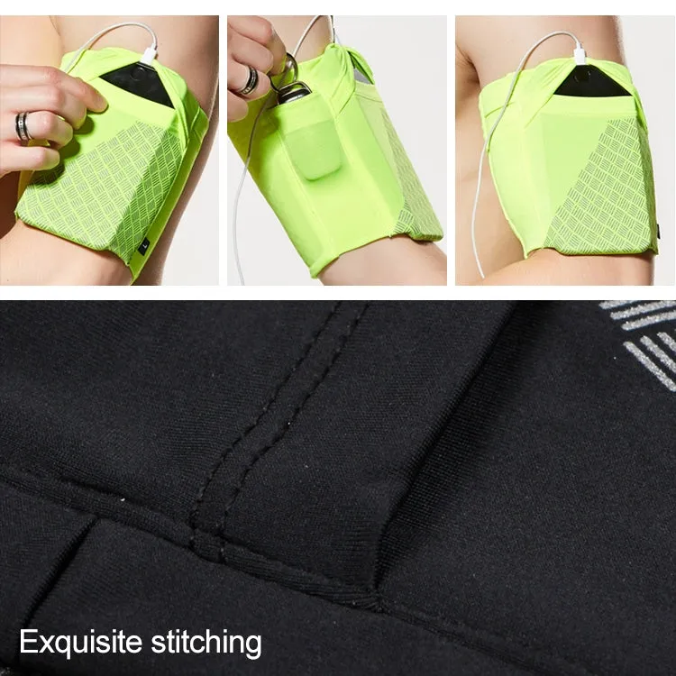 Reflective Motion Arm Bag Close Mobile Phone Bag, Size:S(Fluorescent Yellow)