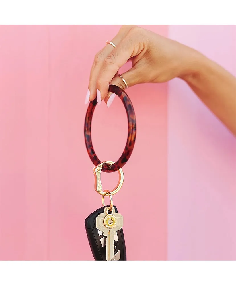 Resin Big O Key Ring