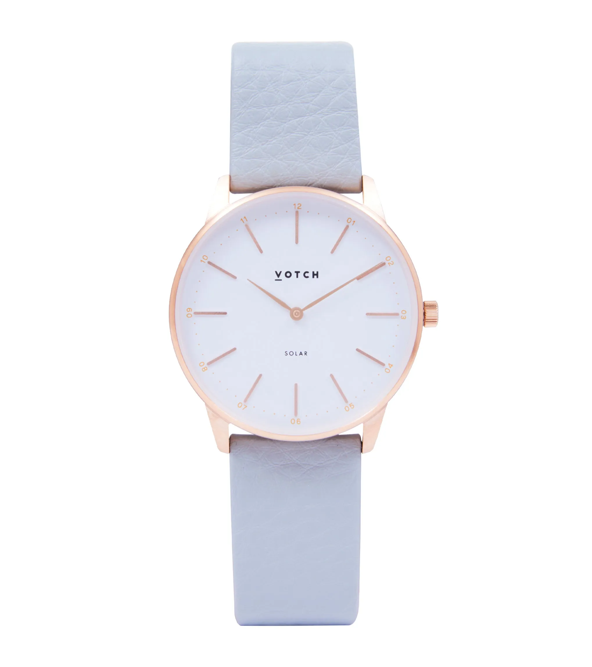 Rose Gold & Dove Grey Watch | Solar Classic