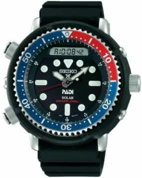 Seiko Prospex PADI Divers Solar Hybrid Pepsi Men's Watch SNJ027P1