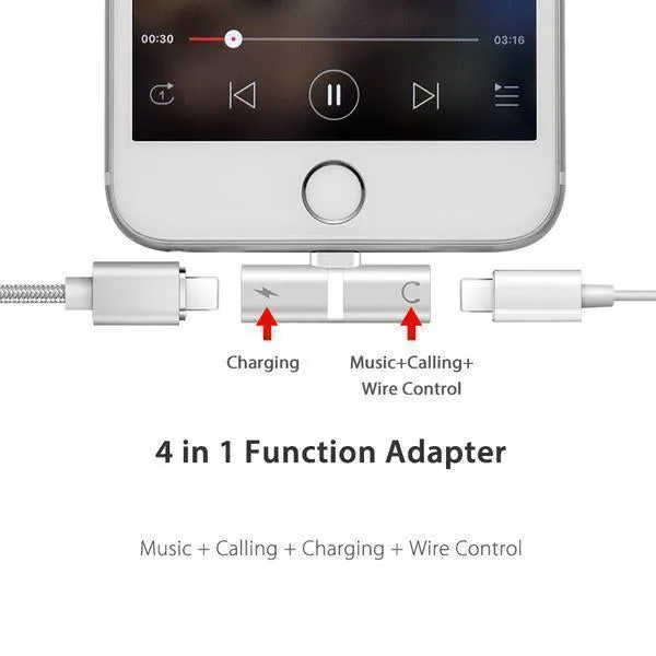 SemaTech 4 in 1 Lightning Adapter for iPhone