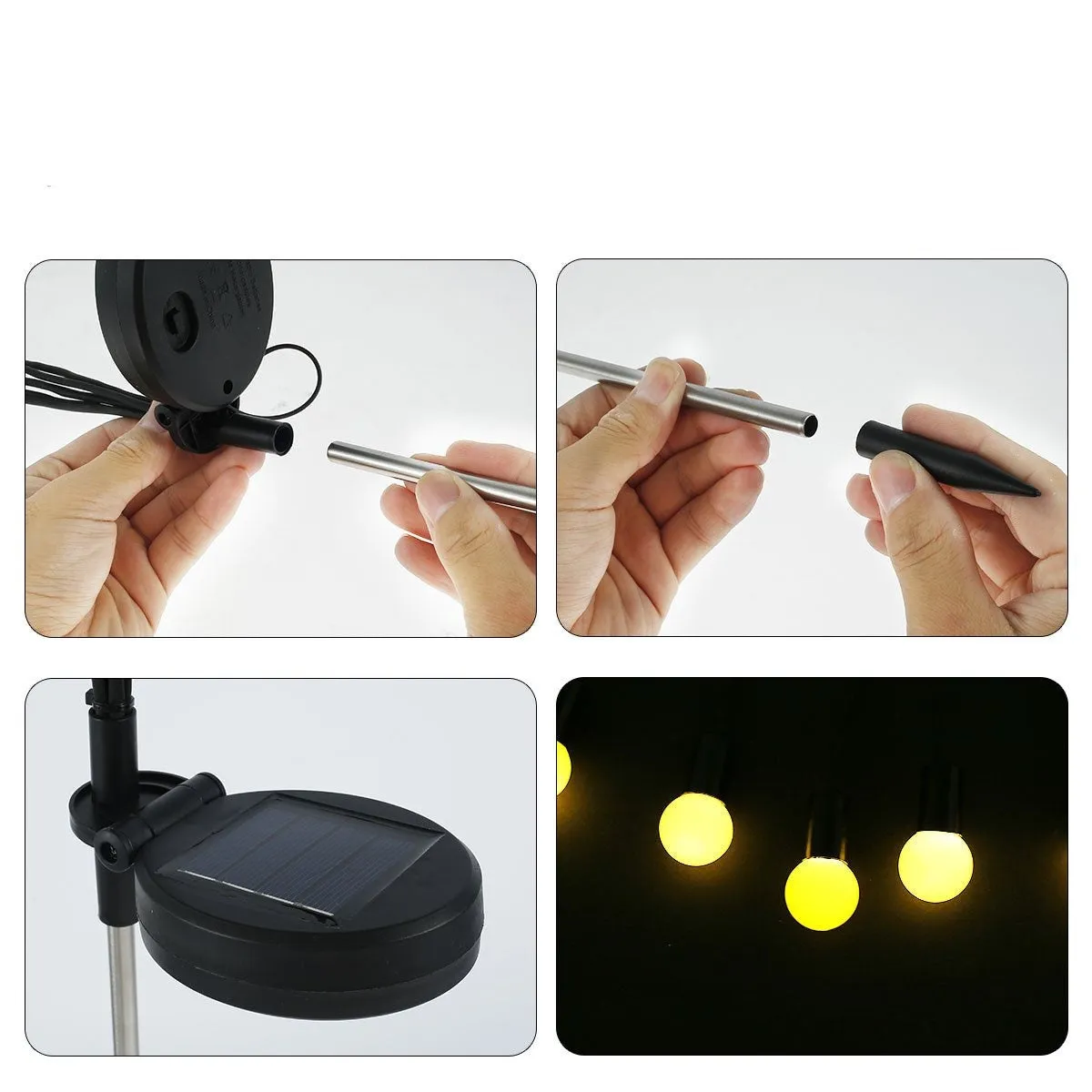 Solar Firefly Lights - LED Outdoor Waterproof Lights for Garden, Lawn